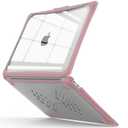 IBENZER Hexpact Compatible with MacBook Air 13 Inch Case 2022 2021 2020 M1 A2337 A2179 A1932, Heavy Duty Protective Case with Screen Lock for Mac Air 13 with Touch ID, Pinkish, AT13-PKSH