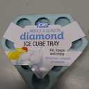 Joie Diamond Ice Cube Tray, Diamond-Shaped Silicone Mold, BPA Free, Dishwasher Safe