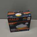 HALO RL 5/6 in LED Recessed Light Trim Selectable Color Temperature 2700K 3000K 3500K 4000K 5000K Dimmable Dim to Warm 600 Lumens Wet Location Indoor Outdoor Retrofit Downlight RL56069FSD2W1EWH