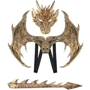 Himine Dragon Wings Props Cosplay Wing With Tail Mask