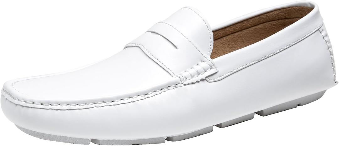 Jousen Men's Loafers Casual Slip On Shoes Soft Penny Loafers for Men Lightweight Driving Boat Shoes, Size 9.5