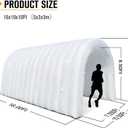 Inflatable Sports Tunnel Entrance with Built-in Blower Advertising & Event Archway for Exhibitions, Shops, Supermarkets & Schools (White, 16x10x10Ft)