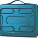 DOMISO 14 inch Laptop Sleeve with Handle Shockproof Computer Bag Waterproof EVA Protective Carrying Case for 14" ThinkPad E480/Yoga 920/13.5" Microsoft Surface Book/HP Pavilion 14 Stream 14, Teal