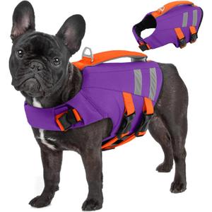 Dog Life Jacket,Buoyancy Aid Flotation Vest for Swimming