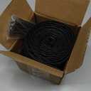 Wire Heat Shield for Hose Lines & Electrical Wiring, Heat Shield Wrap Automotive for Exhaust and High-Temperature Pipes with 20 Pcs Stainless Steel Ties, 1" I.D.x 10FT, Black