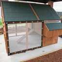 ZYP 6x8 FT Heavy Duty Clear Waterproof Tarps Outdoor Garden Rainproof Covering,Clear Vinyl Tarp with Grommets,Transparent Waterproof Tarpaulin for Covering Henhouse Porch Canopy Plant Camping