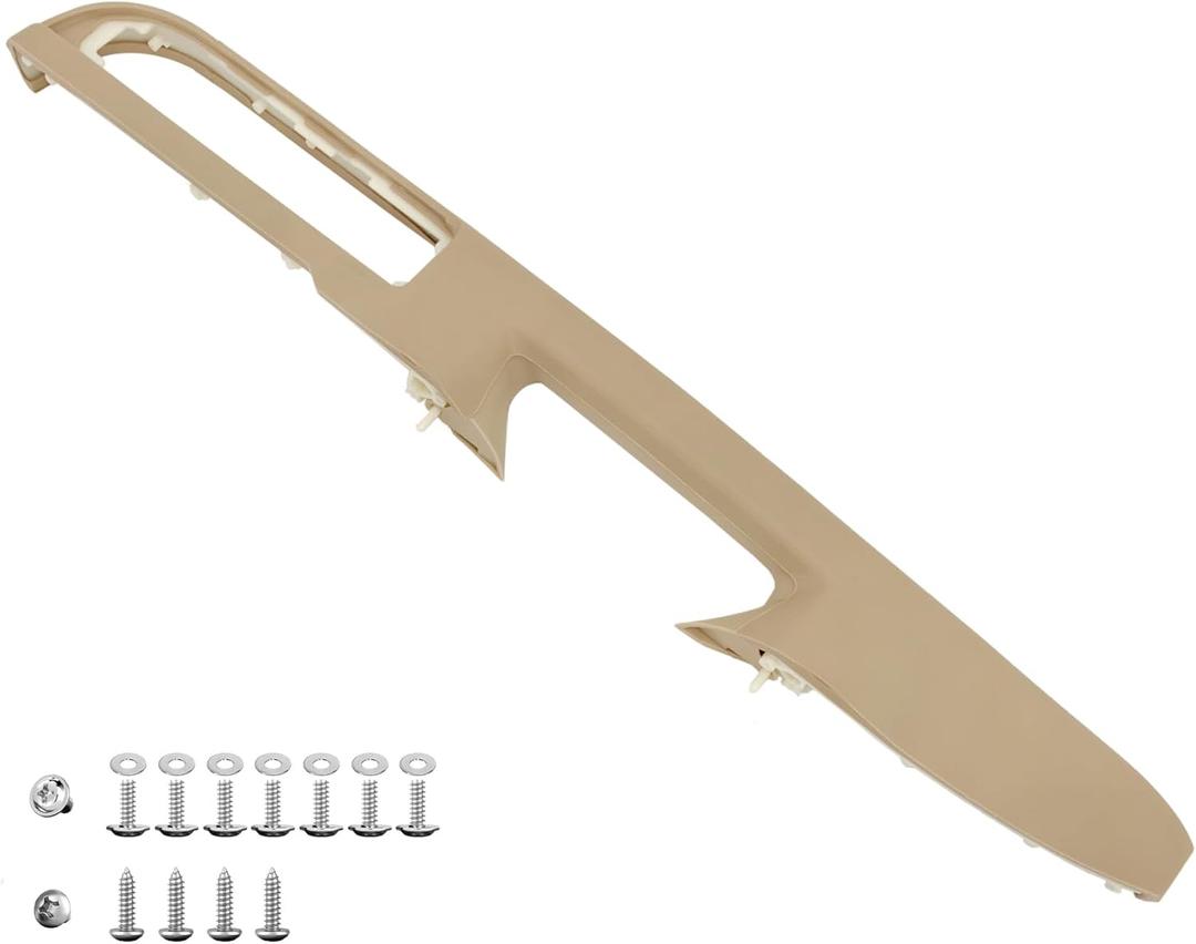 KAIRAY 80994 Front Left Driver Side Armrest, Door Panel Compatible with Chevy Silverado Avalanche Suburban GMC Sierra Yukon 2010-2014, Door Release Handle Above Armrest 27 in, Tan GM# 84127280