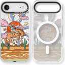 for iPhone Air Case Cute - Compatible with Magsafe - Durable Shockproof 6.6 ft Drop Impact Phone Case - Funny Cowboy Design for iPhone 17 Air (6.5") Clear