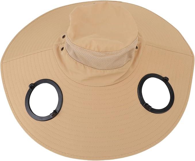 USB Rechargeable Solar Fan Hat Adjustable Sunshade Cool Breeze for Men Women Gardening Sun Hat