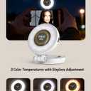 Magnetic Portable Selfie Light for iPhone - Phone Ring Light Rechargeable for Camera Picture Make up Photos Video Conferences LED Selfie Ring Fill Light TikTok/Zoom Calls/Video Conference