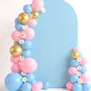 6.6 FT Arch Backdrop Cover, Wedding Baby Blue Arch Covers Stretchy Backdrop Spandex Fitted for Baby Shower Birthday Balloon Chiara Stand Decor Baby Blue 6.6FT