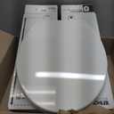 KOHLER 20111-0 Brevia, Slow Close Toilet Seat, Round Toilet Seat, Grip-Tight Bumpers Quick-Attach Hardware, White
