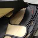 MIROZO Truck Seat Covers For F150,Waterproof Car Seat Covers Faux Leather Seat Covers Full Set Automotive Seat Covers Fits For 2015-2024 Ford F150 F250 F350 (Full Set,Black And Red)