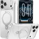 TORRAS Ostand Slim for iPhone 17 Pro Max Case Clear, Upgraded Magnetic Stand, Fit for MagSafe, Frameless with Thin Open-Edge Fit, Minimalist Phone Case for iPhone 17 Pro Max, 6.9'', Drop Protection