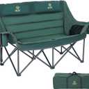 Nice C Double Camping Chair, Camping Chairs, Oversized Loveseat Camping Chair, Camping Couch, Loveseat Camping Chair, Double Camping Chair for Adults, Lawn Chairs, Extra Padded with Cup Holder