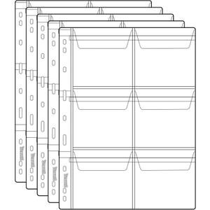Uncle Paul 6-Pocket Coin Collecting Binder Pages