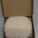 PATIKIL Mohair Yarn, Soft Yarn Faux Mohair Fuzzy Fur Fine Fluffy Yarns Thin for Crocheting Knitting Sweater Scarf Hat Crafts Blanket Rug, Light Beige