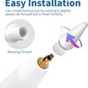 Replacement Tips for Apple Pencil 1st and 2nd Generation, No Wear Out Fine Point Precise Control Stylus Pen for Ipad Pro/Air/Mini, White, 6 Pack