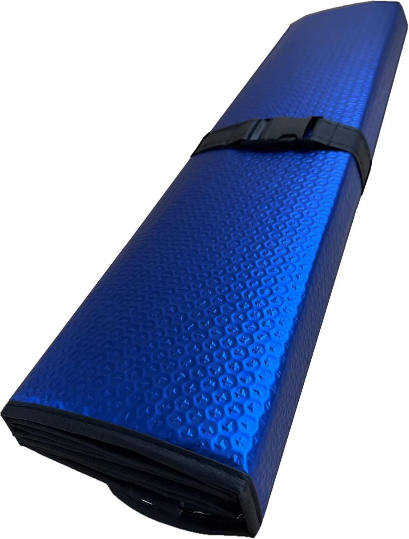 Windshield Sunshade- Bubble Block Heat and Sun UV Rays,Front Windshield Sun Shade,Sun Visor for Car- Keeps Your Vehicle Cool - (Dark Blue)
