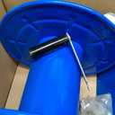 Pressure Washer Hose Reel 100FT x 3/8" or 200FT x 1/4", 4500 PSI Heavy Duty Steel Reel, M22 14mm Fitting, Manual Power Washer Hose Reel for Truck, Blue