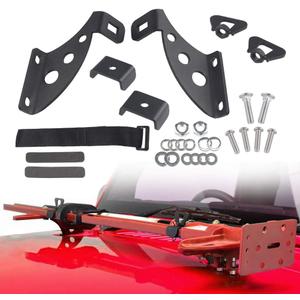 WMPHE Compatible with Jack Mount Hood Hinge/Door Hinge Bracket Jeep Wrangler JK JL JKU 2007 2008 2009 2010 2011 2012 2013 2014 2015 2016 2017 2018 2019 2020 2021 2022 2023 2024
