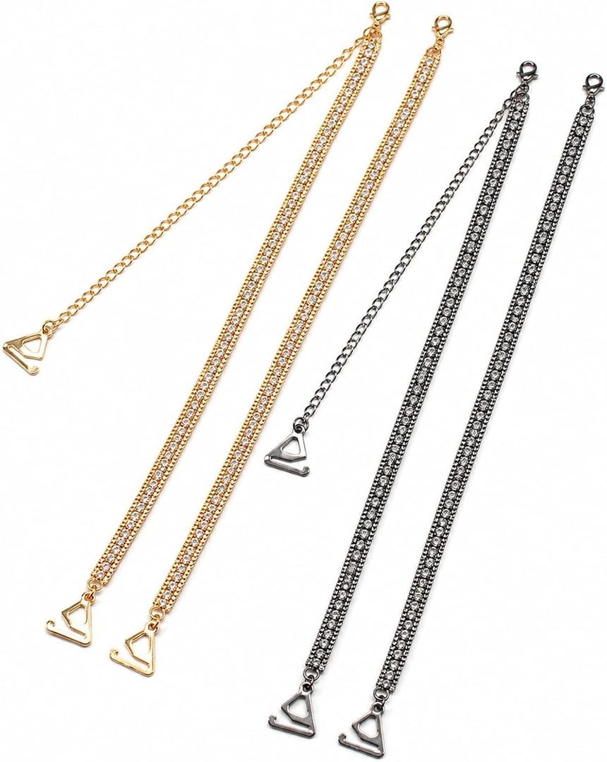 LUOZZY 2 Pairs Rhinestone Bra Straps Adjustable Shoulder Replacement | Adjustable, Shoulder Replacement
