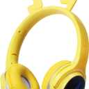 Wireless Kids Headphones with 7-Color LED Lights, 85dB Safe Volume & 40H Playtime  Ultra-Soft Over-Ear for School Travel (Yellow)