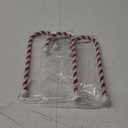 Haute Decor Candy Cane Stocking Holder (Classic Red & White, 4-Pack) - Lightweight Christmas Stocking Hanger, Holds up to 10 pounds
