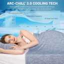 Elegear Revolutionary Cooling Blanket Twin, Absorbs Heat to Keep Body Cool for Night Sweats, Arc-Chill 3.0 Cool Fiber Q-Max>0.5 for Hot Sleepers, Lightweight Summer Cold Blankets for Sleeping, Blue