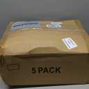 SNSLXH 5 Pack Stackable Closet Storage Basket, Multifunctional & Foldable Closet Organizer for Bathroom Kitchen Laundry Room Wardrobe Storage, Space-Saving Clothes Storage Drawer Organizer, White