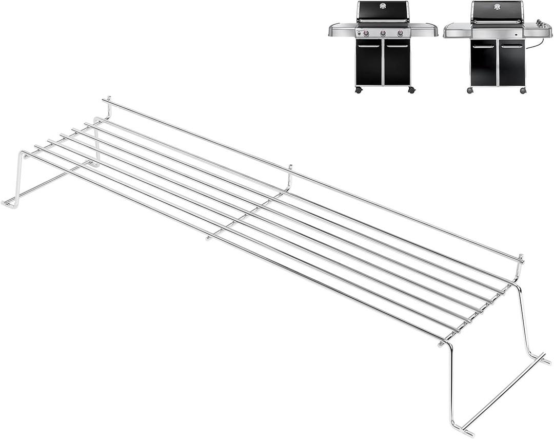 QuliMetal 304 Stainless Steel Warming Rack for Weber Genesis 300 Series(2007-2016), Genesis E310, E320, E330, S310, S320, S330, Replacement for Weber 65054, 81323, 62749