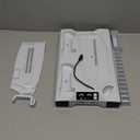 Kawaye PS5 Stand PS5 Cooling Station for PlayStation 5/Pro/Slim Console, PS5 Accessories Vertical Stand with 2.36in Cooling Fan, RGB Light, Dual Controller Charger, Headset Holder, 3 Charger Port (White)