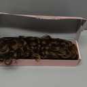 HOOJIH Ponytail Extension, Clip in Ponytail 24 Inch Hair Extension Curly Wavy Ponytail Fluffy Soft Synthetic Fiber Hair Pieces for Women - Dark Golden Brown