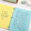 504 Sheets Loose Leaf Binder Paper, 6-Color Wide Ruled Lined Papers, 8 x 10.5, 3-Hole Punched Notebook Paper Writing Papers for School Office