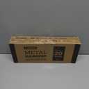 Zober Pants Hangers Non Slip - 20 Pack Open Ended Pants and Jean Hangers for Closet - Space Saving Clothes Hanger - Strong, Durable, Metal Pant Hangers (Black) (Chrome)