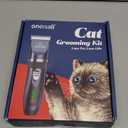 oneisall Quiet Cat Clippers for Matted & Long Hair, 2-Speed Cordless Pet Shaver Grooming Kit for Cats, Small Dogs & Animals (Black)