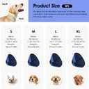 Small Dog Cone Collar, Adjustable Soft Dog Cone for Small Dogs to Stop Licking, Breathable Pet Recovery Cone for Small Male Female Dogs, Blue S (Blue)