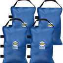 CROWN SHADES Sand Bags for Canopy Legs (150 LBS) Sandbags for Weight, Canopy Weights, Pop Up Tent Weights Bags, Blue (Unfilled)