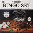 Deluxe Metal Bingo Case - Bingo Night Play Kit - Includes Metal Bingo Cage, 75 Numbered Balls, 150 Bingo Markers, 17 Double-Sided Bingo Cards & 1 Master Bingo Card