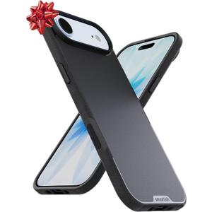 Smartish iPhone Air MagSafe Case - Gripmunk w/Camera Control Protection, Magnetic Slim Case [Lightweight + Protective] Thin Grip w/Microfiber Lining for iPhone Air - Black Tie Affair