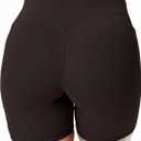 Tummy Control Biker Shorts with Pockets for Women,V Back,No Front Seam,Hidden Scrunch 6 Inch Plus Size (X-Large, Black)