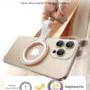andobil [2026 Unrivaled Stability] Magnetic Phone Grip Holder for MagSafe Ring Stand Holder Kickstand Compatible with MagSafe Accessories for iPhone 17 Air 16 Pro Max Plus 15/14/13/12&Android,Rosegold