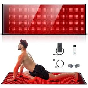 Red Light Therapy for Body: Red Light Therapy Mat 1440 LEDs Infrared Light Therapy Pad 660nm Red Light Therapy Blanket 850nm Near Infrared Light Therapy Device Large Pads for Full Body Pain Relief