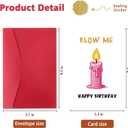 8 x Funny Birthday Card for Men and Women  Blow Out the Candle Birthday Card Gift for Husband, Wife, Boyfriend, Girlfriend (SK-0013)