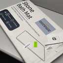 Stone Bath Mat Diatomaceous Earth Shower Mat Non-Slip Super Absorbent Diatomite Stone Mats for Bathroom Floor Quick-Drying Easy to Clean (24''*16'' Grey)