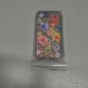 Compatible for iPhone 16e Case Cute with Strap Stand Finger Kickstand, Designer Cool Silicone Cases Funda Cover - Red Dark Florals Flowers