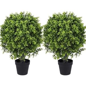 Yinleus Artificial Boxwood Topiary Ball Tree 22inch Fake Topiary Potted Plants for Home Office Garden Indoor Outdoor Decoration
(Pack of 2)