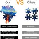 Extra Large Floral Bakery 1000-Piece Jigsaw Puzzle for Adults - Challenging Irregular Shapes, No-Dust Puzzle Board, Family Time, Ideal Gift for Puzzle Lovers, Finished Size 31.5 x 16.4 inch