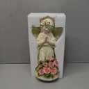Garden Decor Angel Statue, Outdoor Patio Garden Sculptures & Statues, Solar Yard Decorations Lawn Ornaments Figurines for Outside