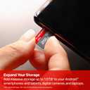 SANDISK 256GB Ultra microSD UHS-I Card - Up to 195MB/s Read Speed, Full HD Video, V10, U1, C10, A4 - SDSQUJQ-256G-GZ6MA